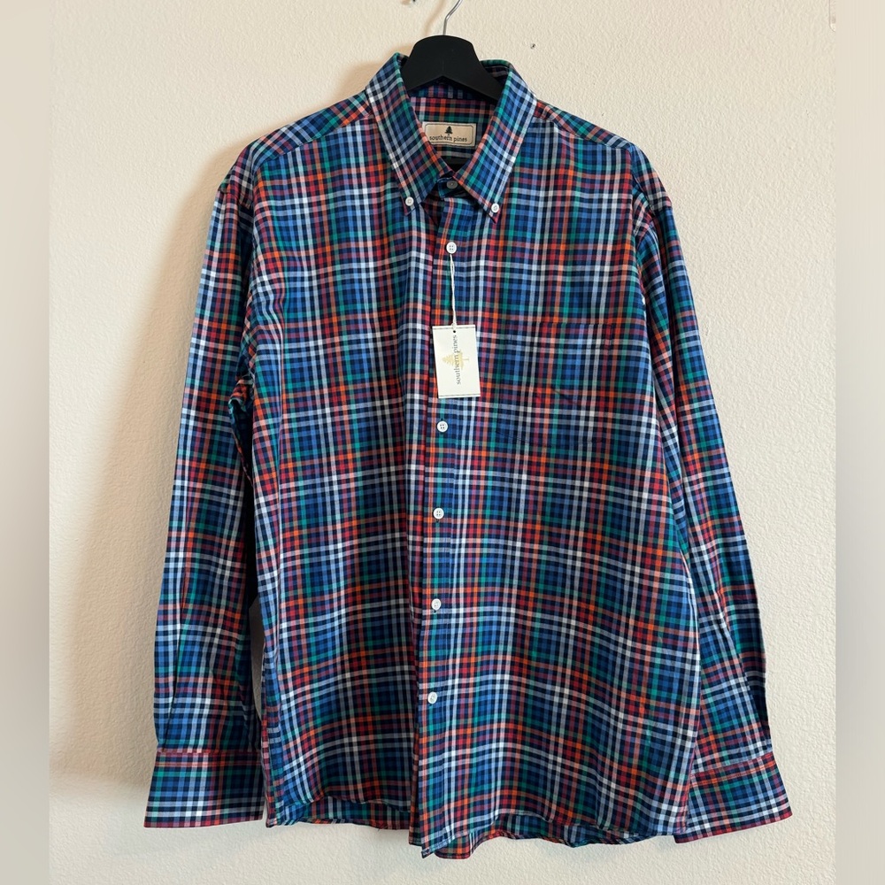 Southern Pines Multicolor Check Cotton Button up Shirt